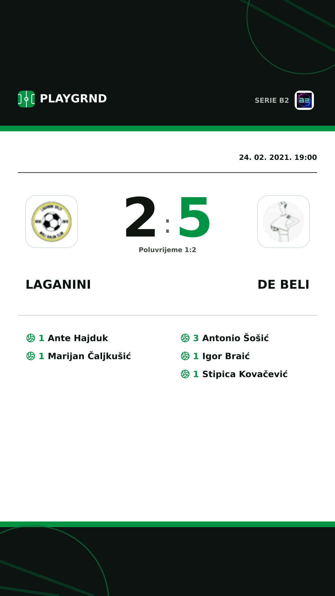 Instagram slika: Laganini 2:5 DE Beli