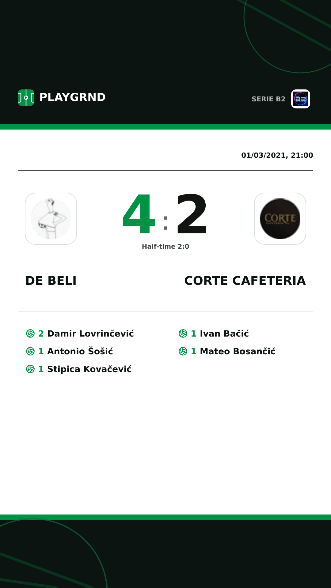 Instagram artwork: DE Beli 4:2 Corte Cafeteria