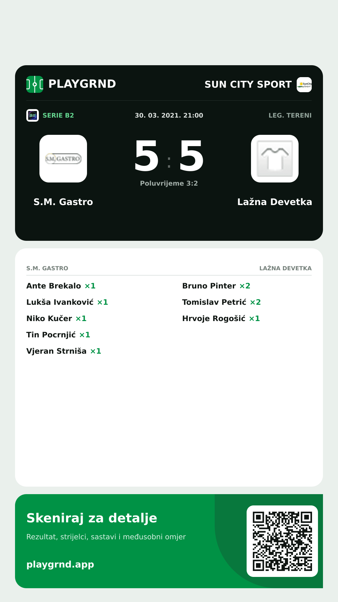 Story slika: S.M. Gastro 5:5 Lažna Devetka
