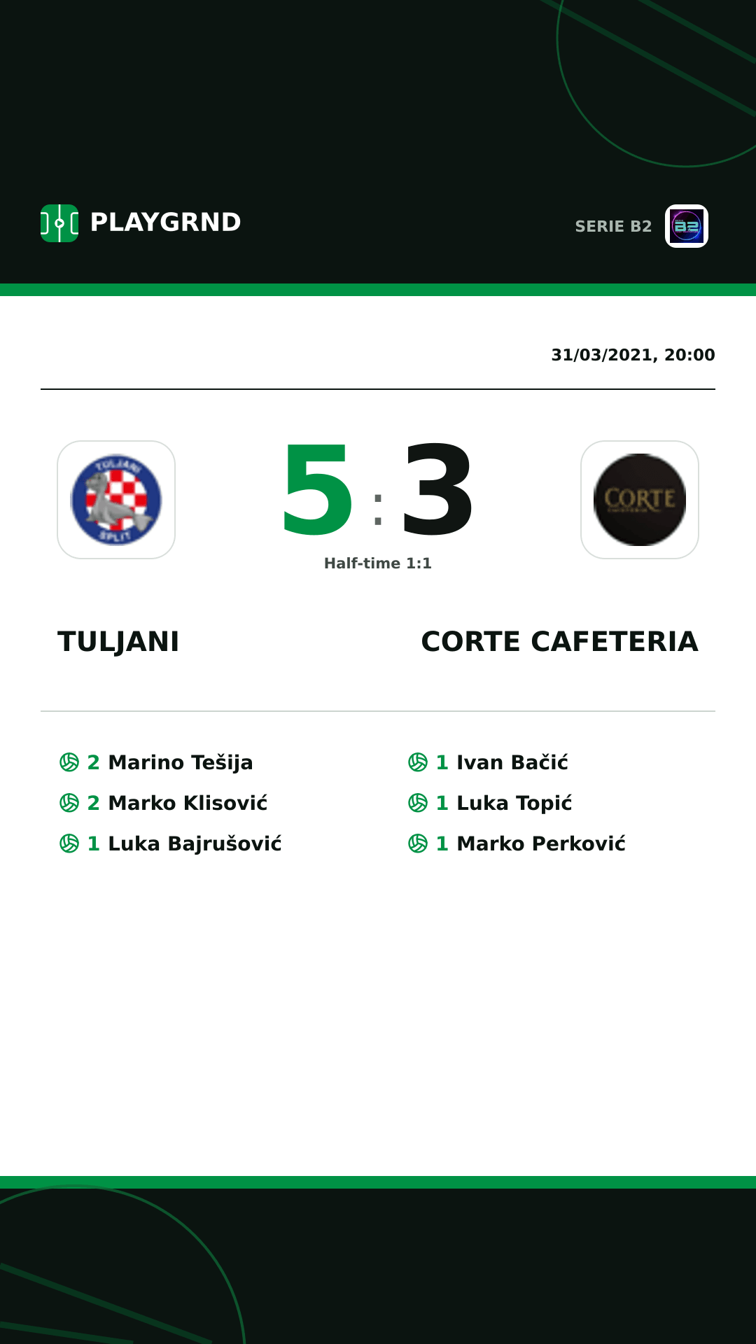 Instagram artwork: Tuljani 5:3 Corte Cafeteria