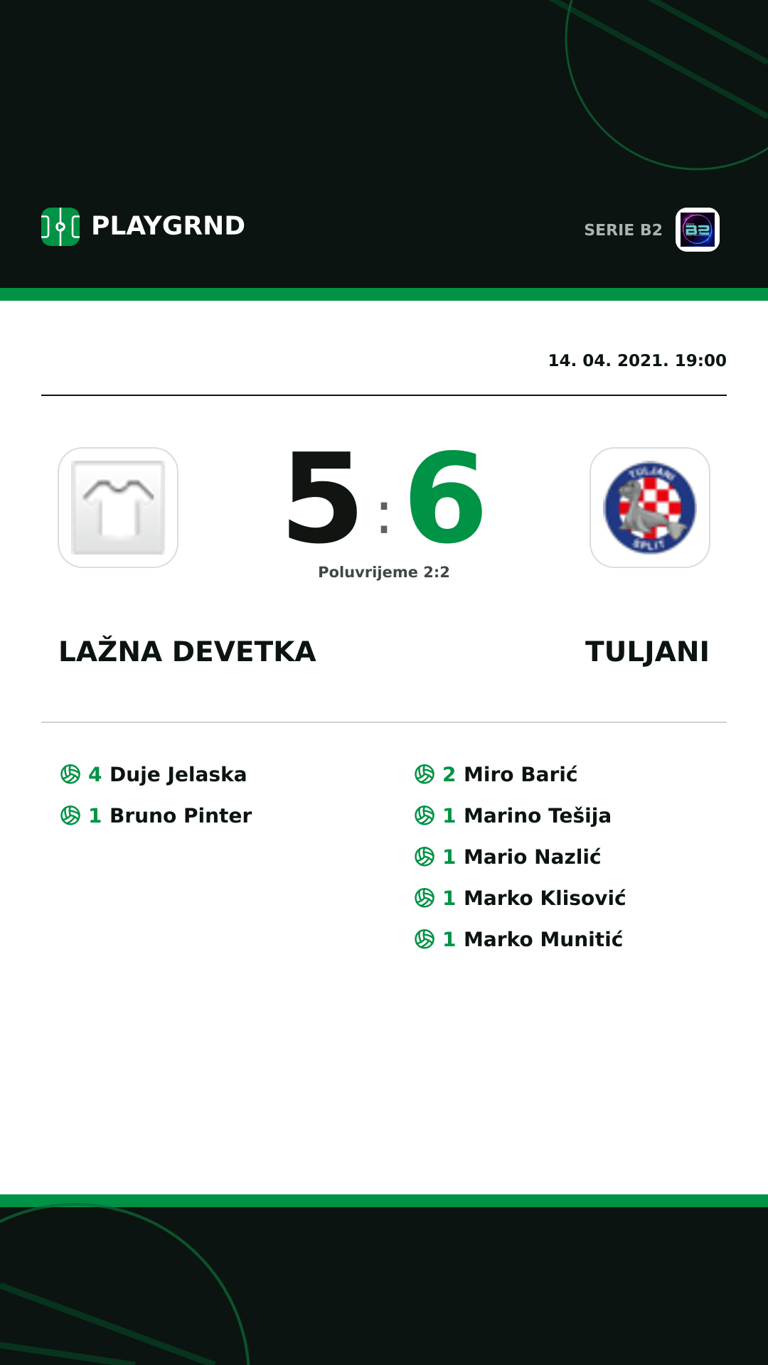 Instagram slika: Lažna Devetka 5:6 Tuljani