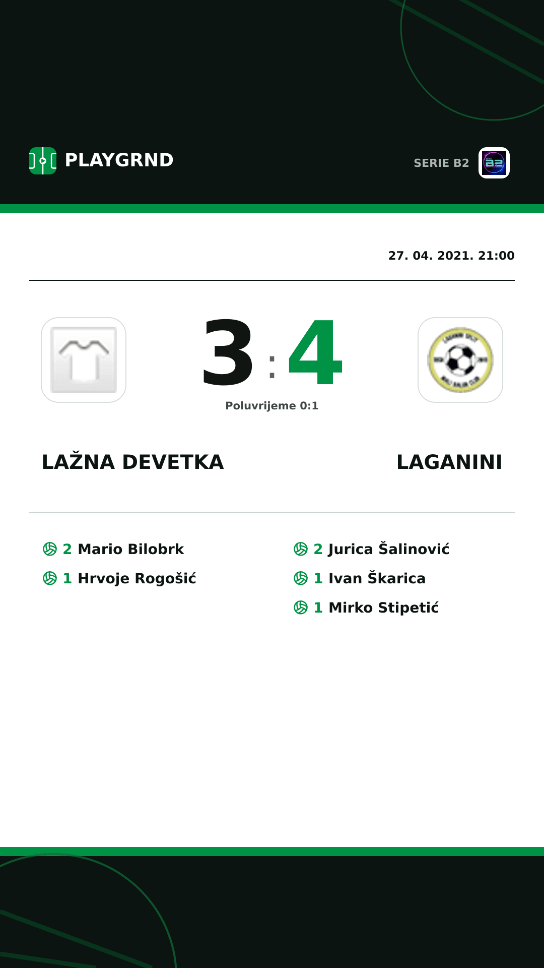 Instagram slika: Lažna Devetka 3:4 Laganini