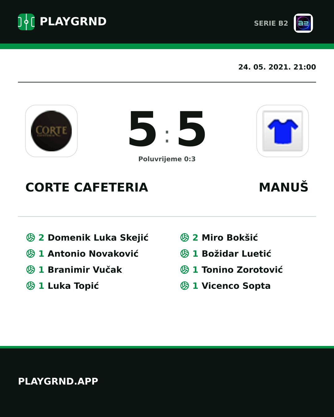 Instagram slika: Corte Cafeteria 5:5 Manuš