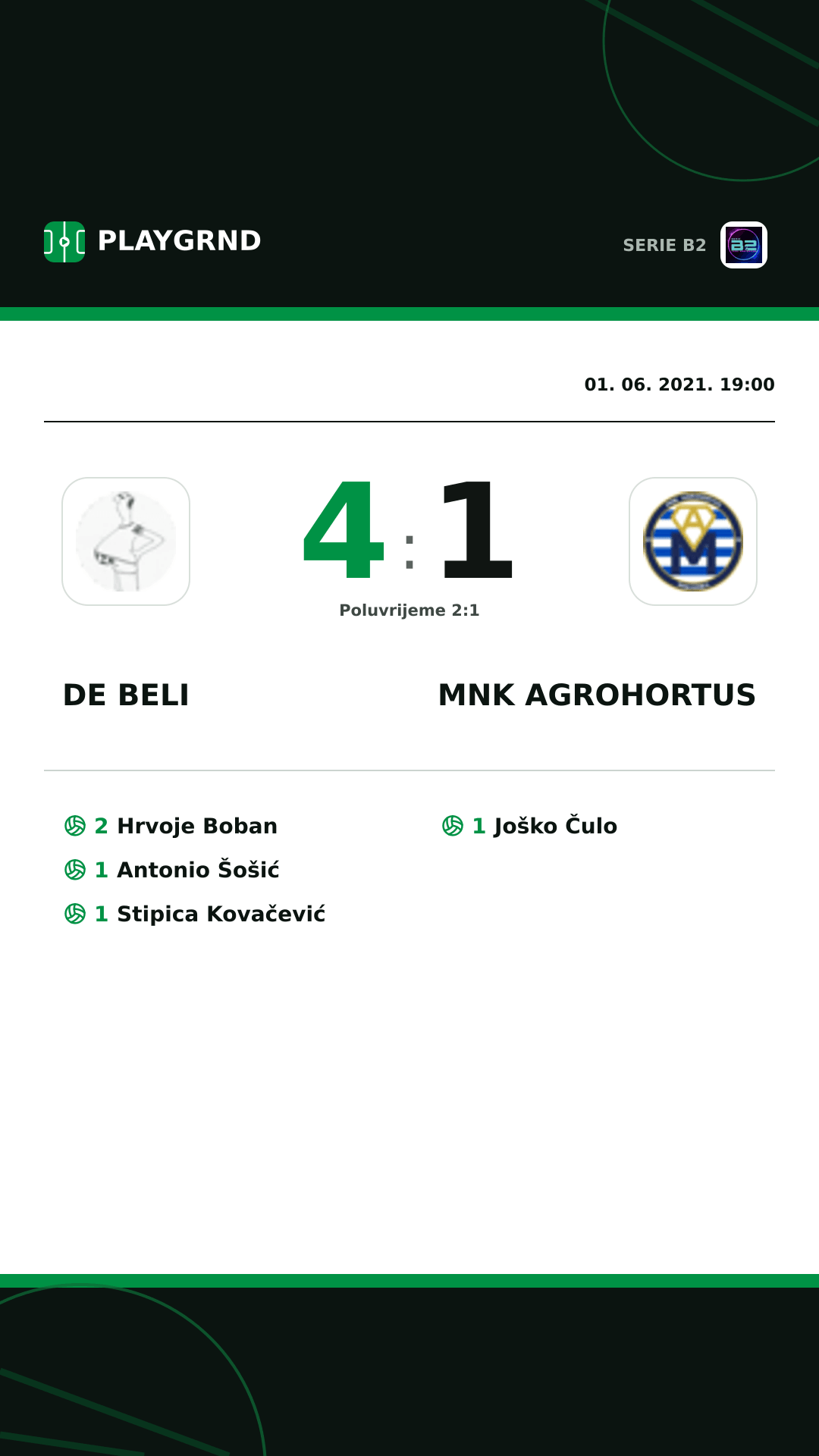 Instagram slika: DE Beli 4:1 Mnk Agrohortus
