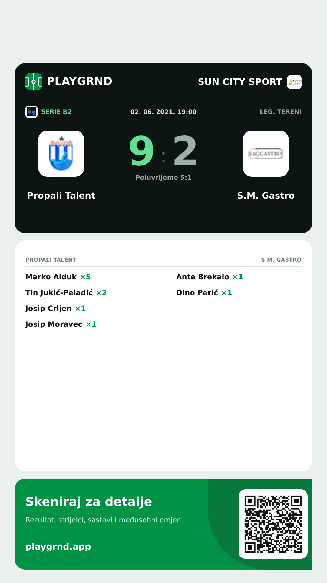 Story image: Propali Talent 9:2 S.M. Gastro