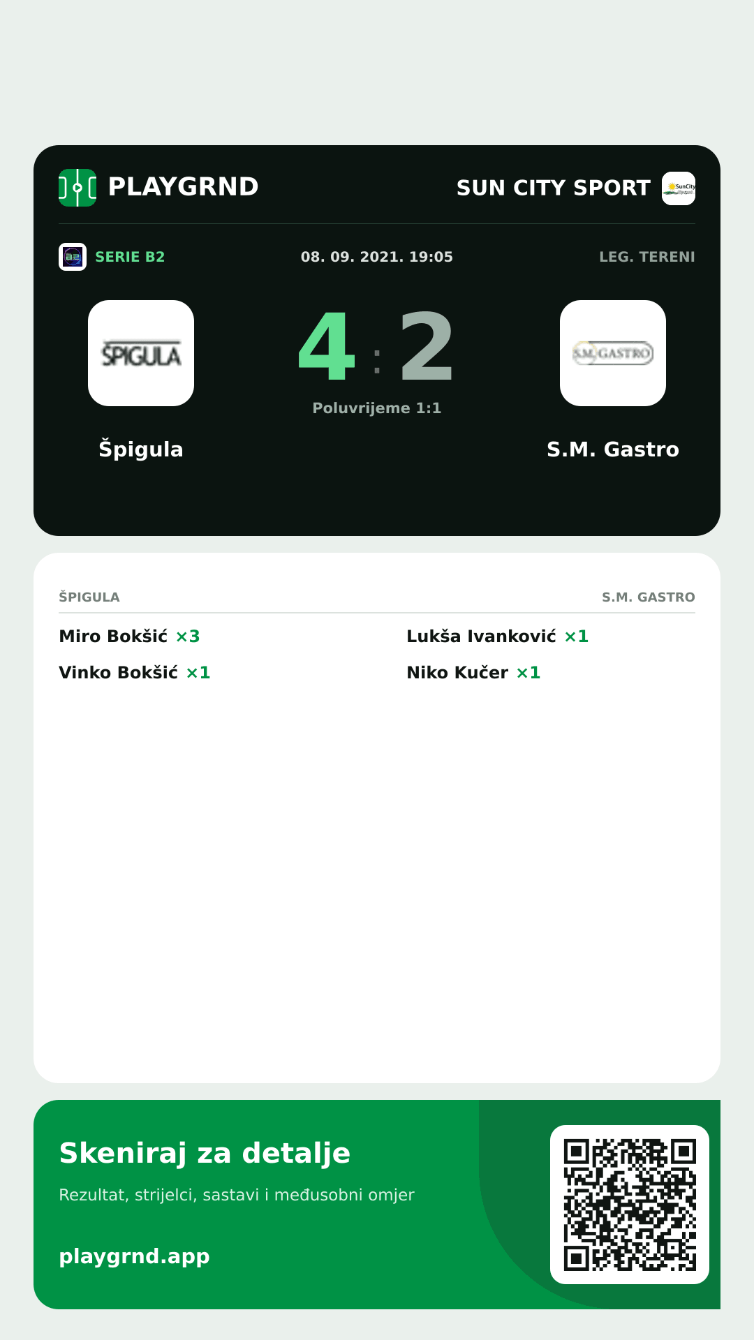 Story slika: Špigula 4:2 S.M. Gastro
