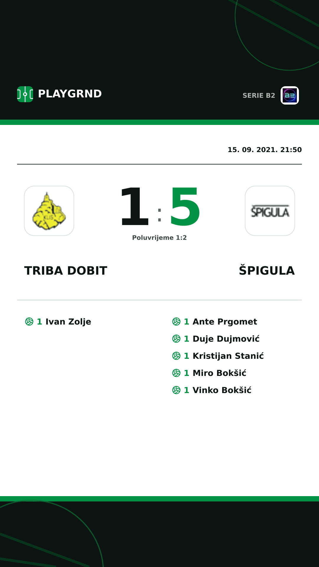 Instagram slika: Triba Dobit 1:5 Špigula
