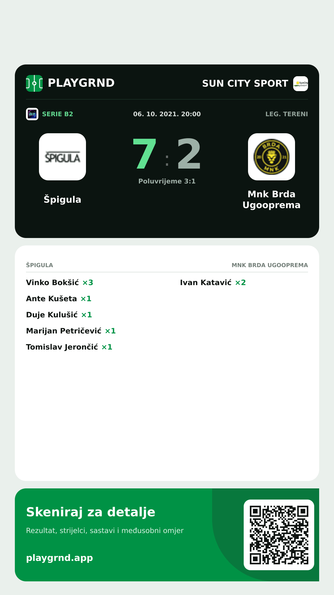 Story slika: Špigula 7:2 Mnk Brda Ugooprema