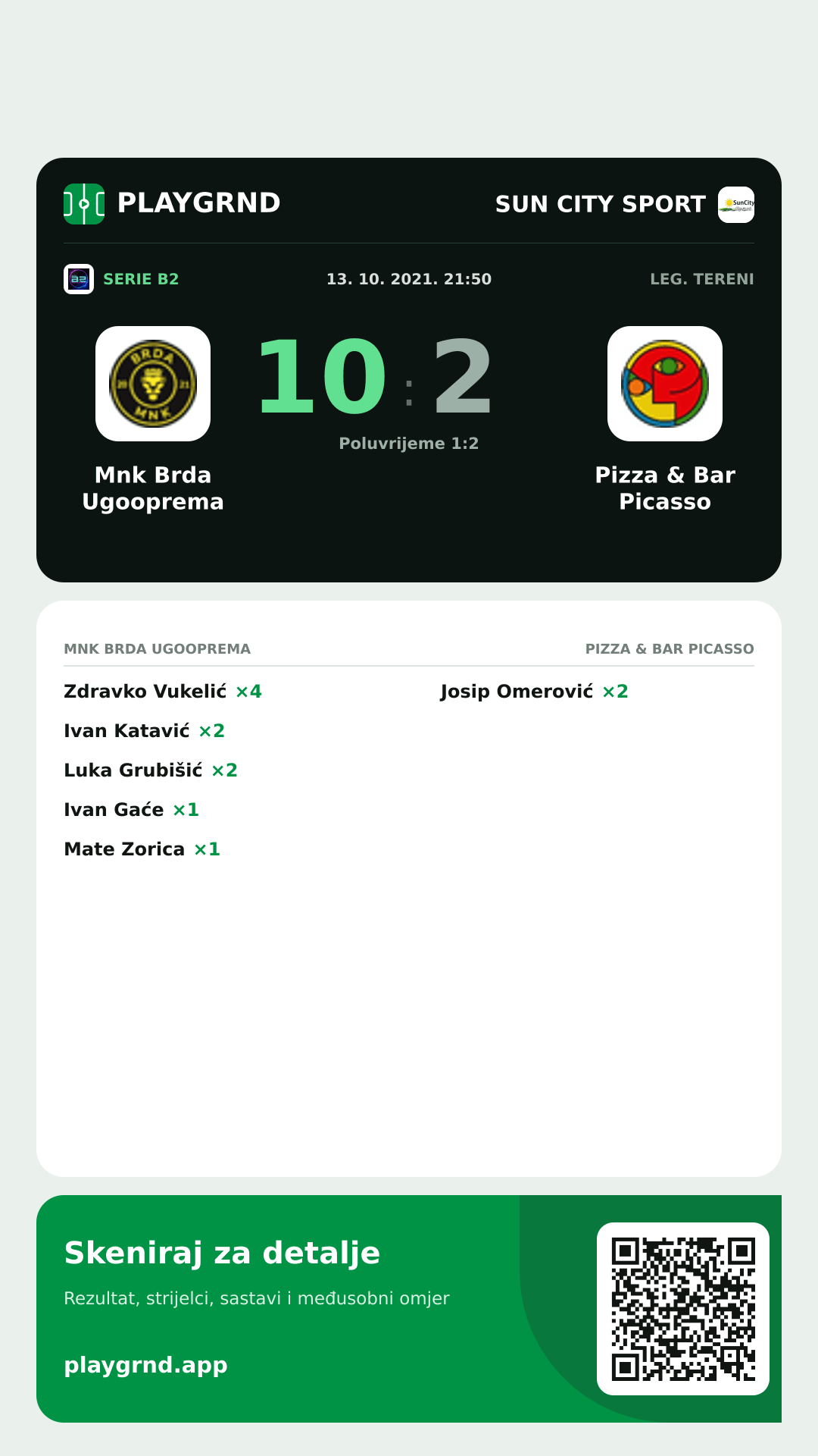 Story slika: Mnk Brda Ugooprema 10:2 Pizza & Bar Picasso