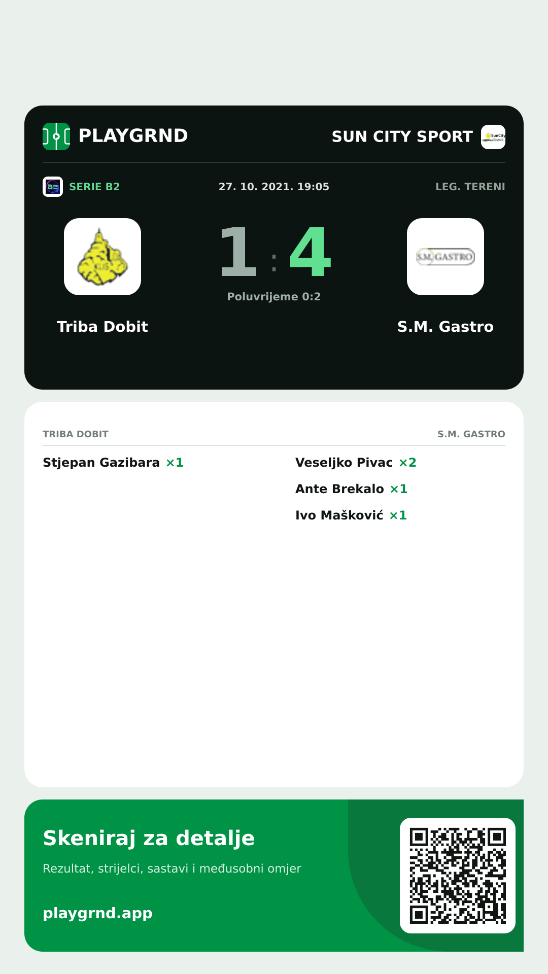 Story slika: Triba Dobit 1:4 S.M. Gastro