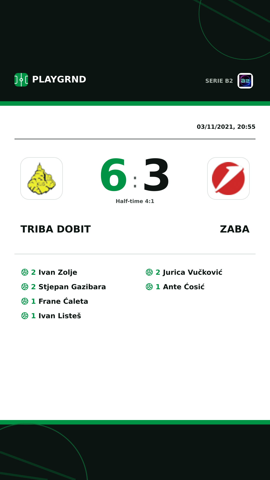 Instagram artwork: Triba Dobit 6:3 Zaba