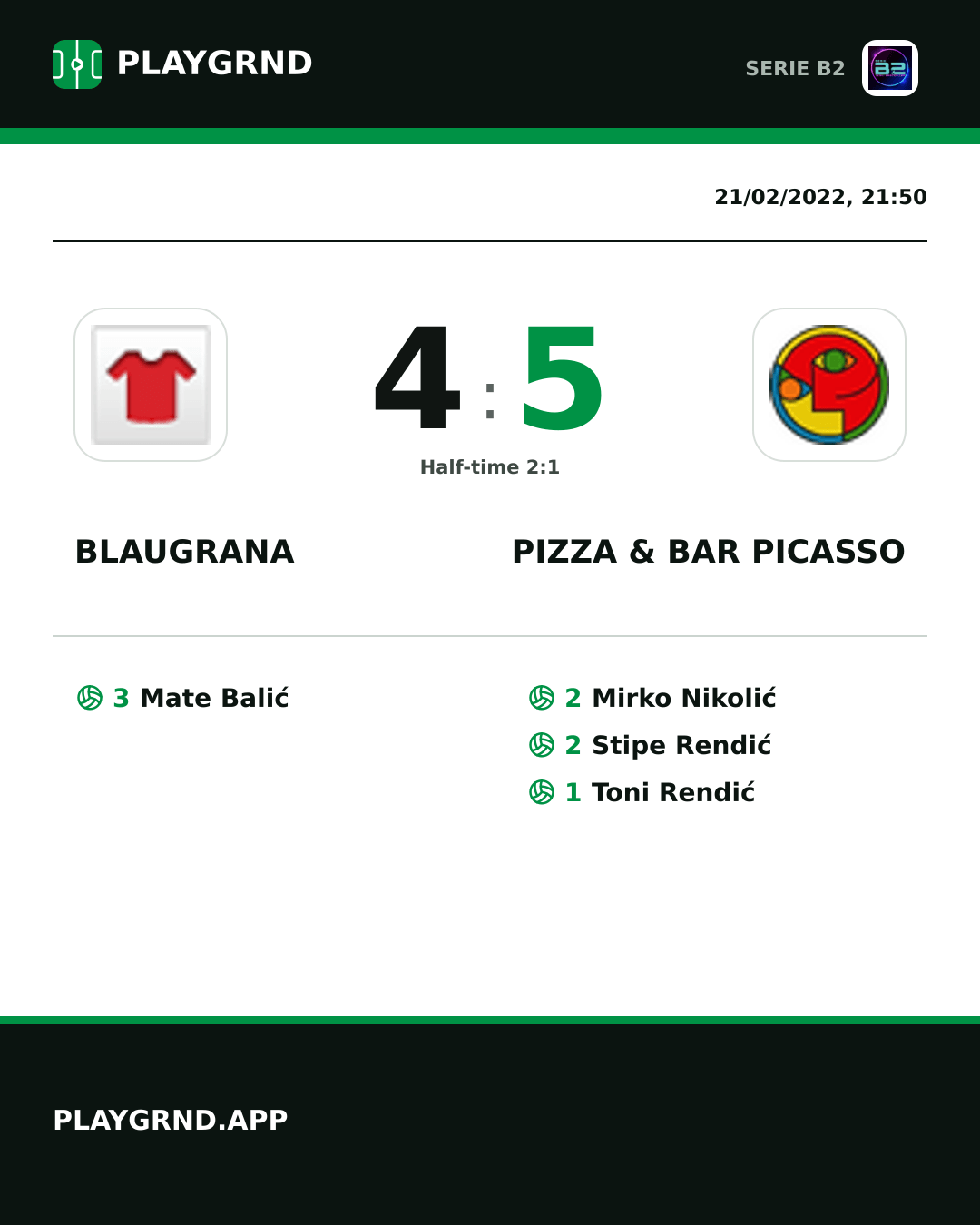 Instagram artwork: Blaugrana 4:5 Pizza & Bar Picasso
