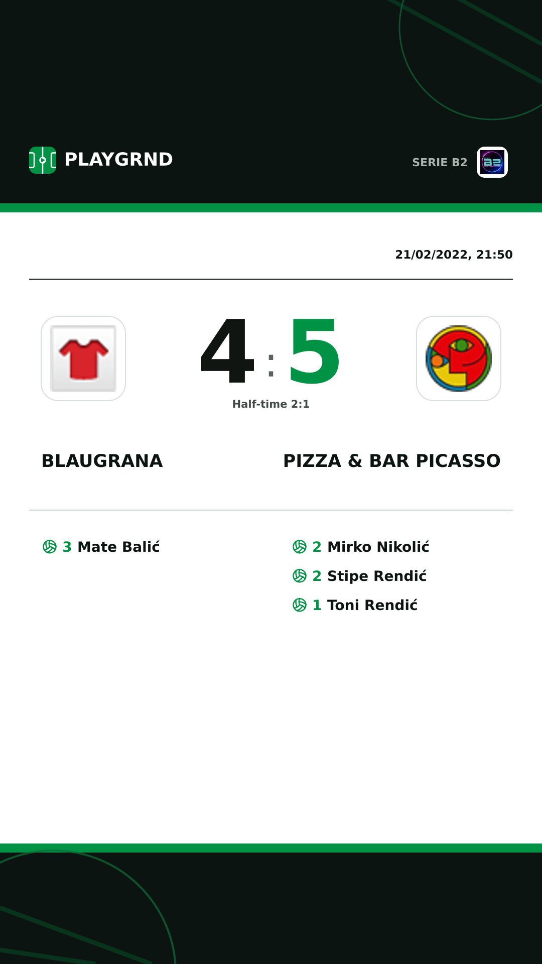Instagram artwork: Blaugrana 4:5 Pizza & Bar Picasso