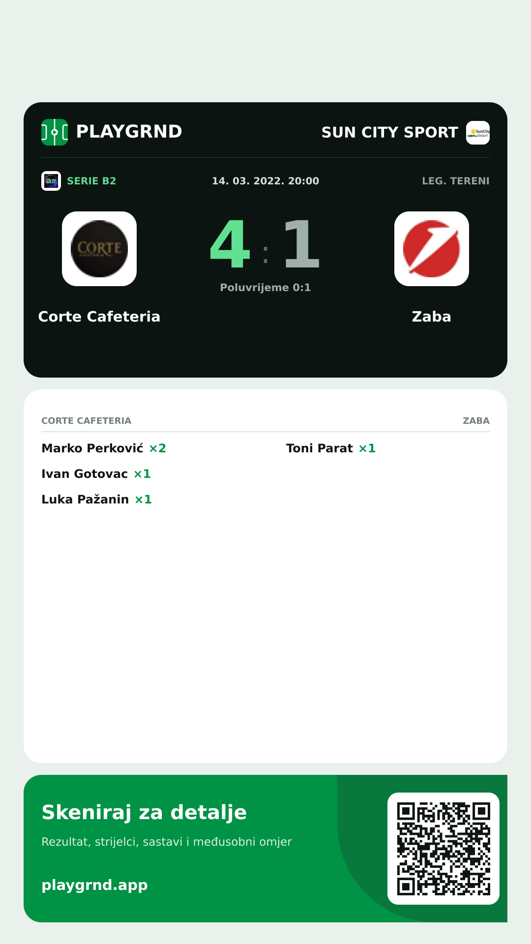 Story slika: Corte Cafeteria 4:1 Zaba