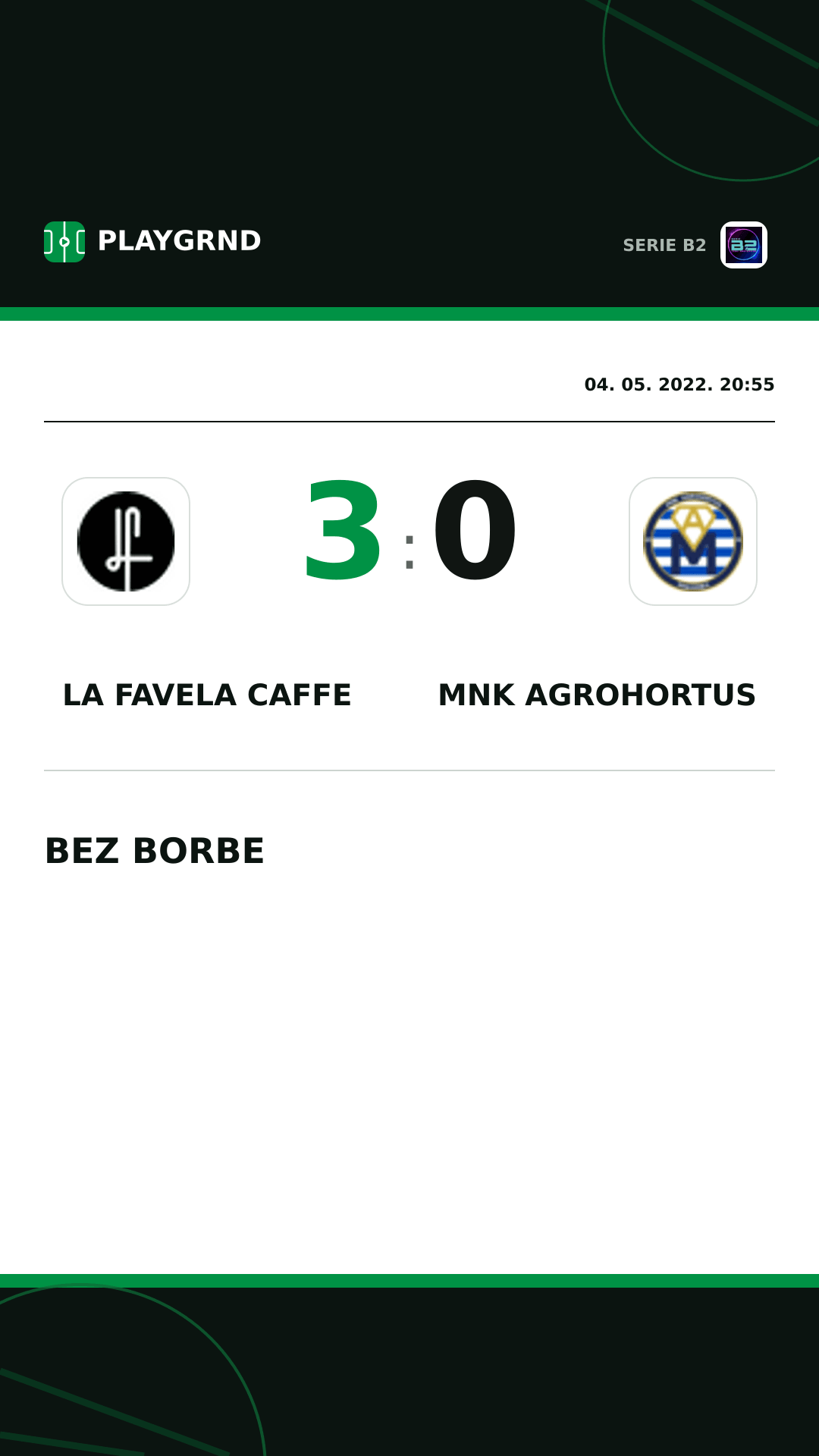 Instagram slika: LA Favela Caffe 3:0 Mnk Agrohortus
