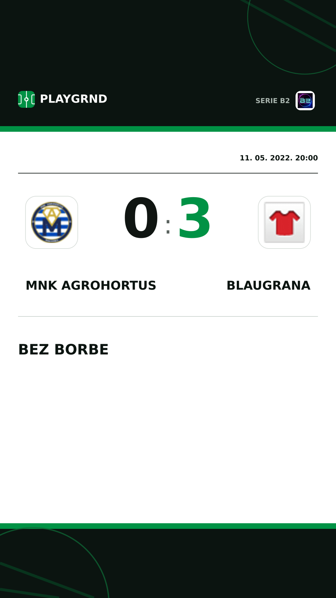 Instagram slika: Mnk Agrohortus 0:3 Blaugrana