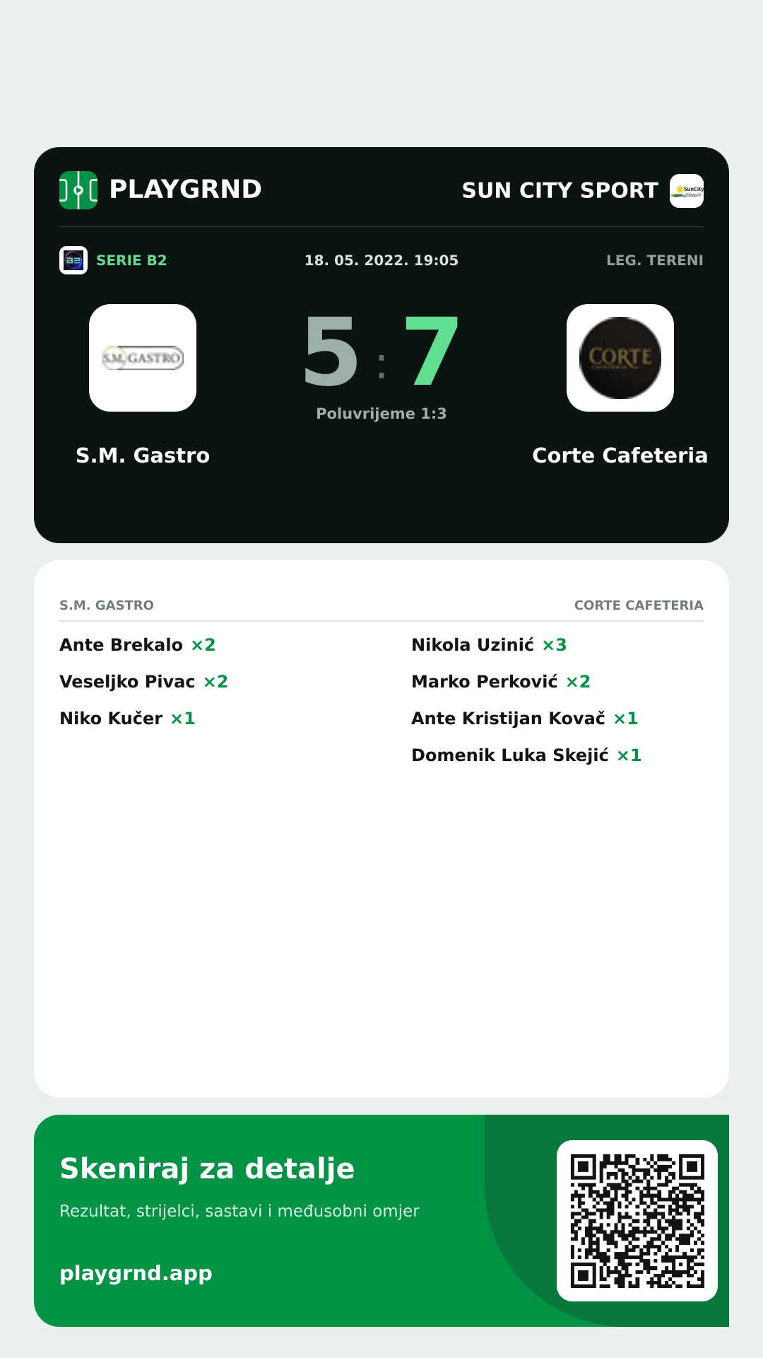 Story slika: S.M. Gastro 5:7 Corte Cafeteria