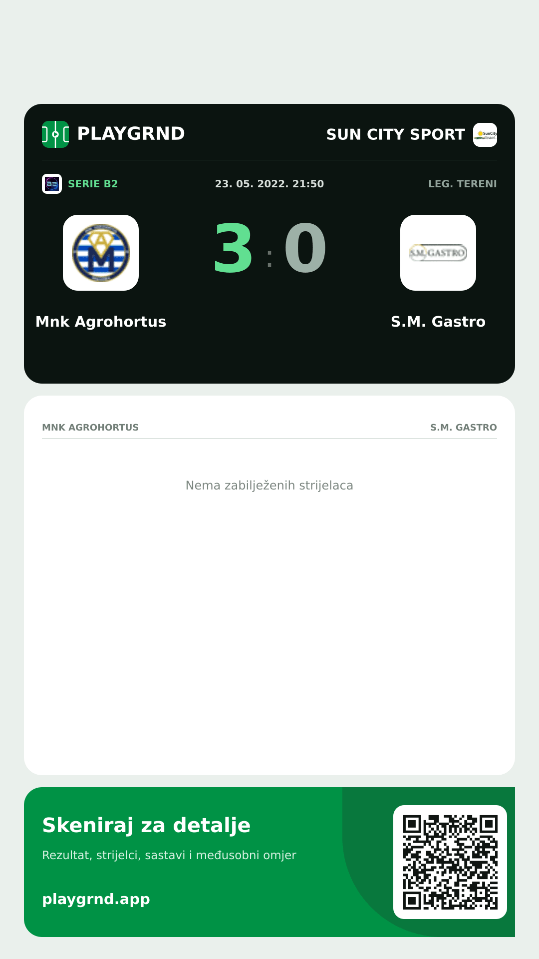 Story slika: Mnk Agrohortus 3:0 S.M. Gastro