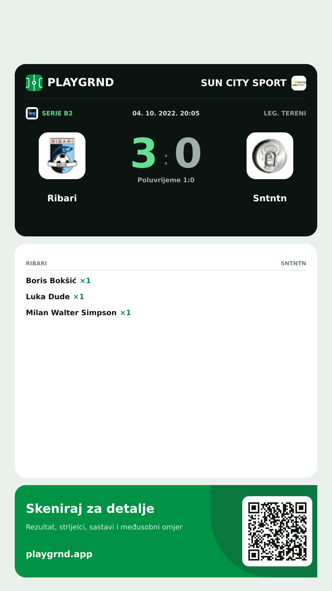 Story slika: Ribari 3:0 Sntntn