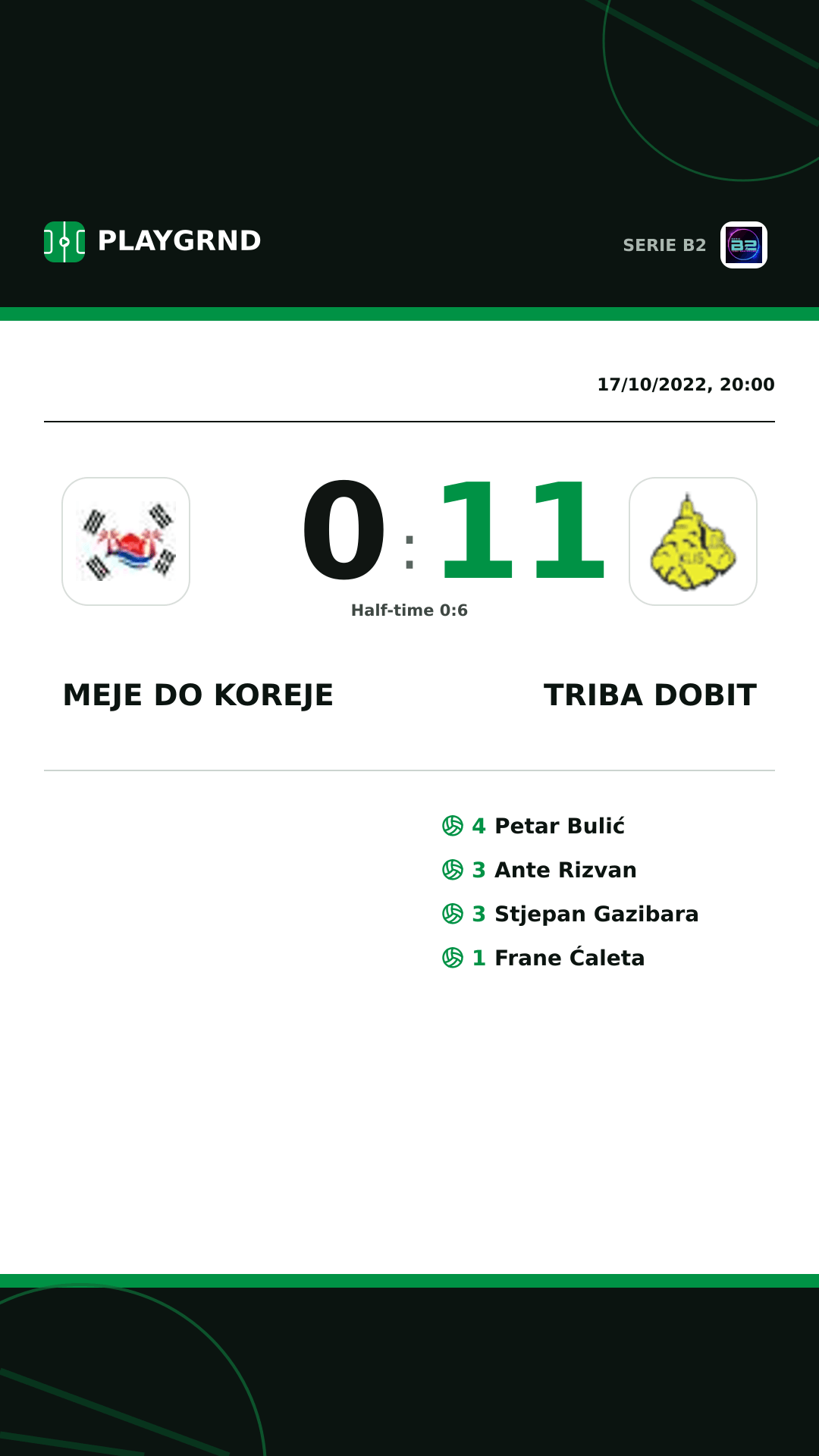Instagram artwork: Meje DO Koreje 0:11 Triba Dobit