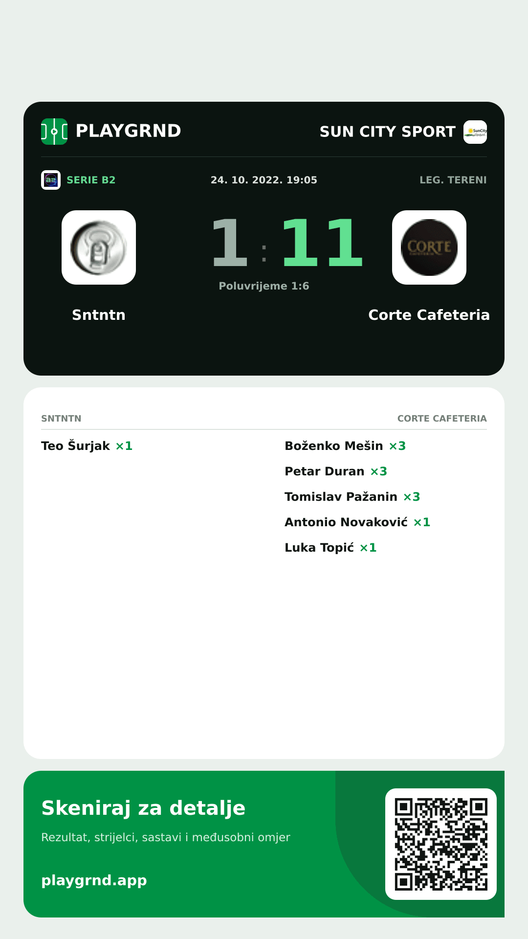 Story slika: Sntntn 1:11 Corte Cafeteria