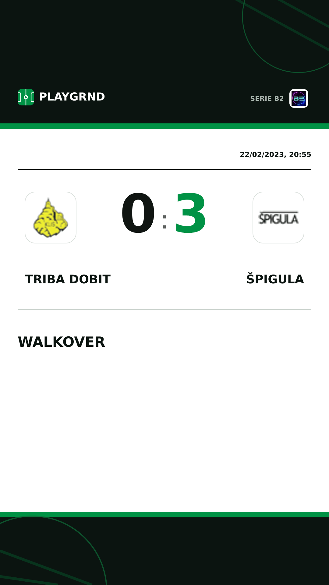 Instagram artwork: Triba Dobit 0:3 Špigula