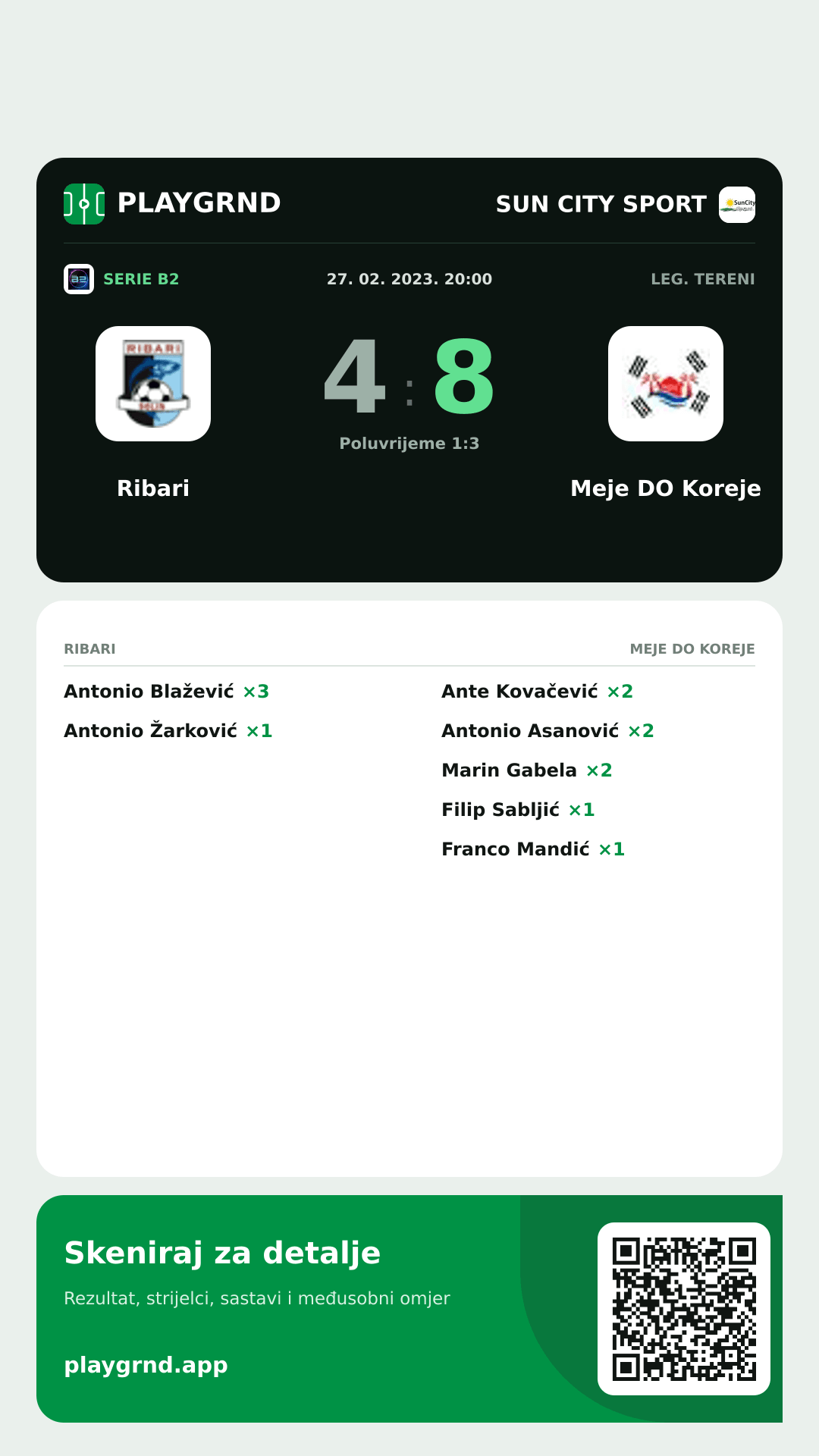Story image: Ribari 4:8 Meje DO Koreje