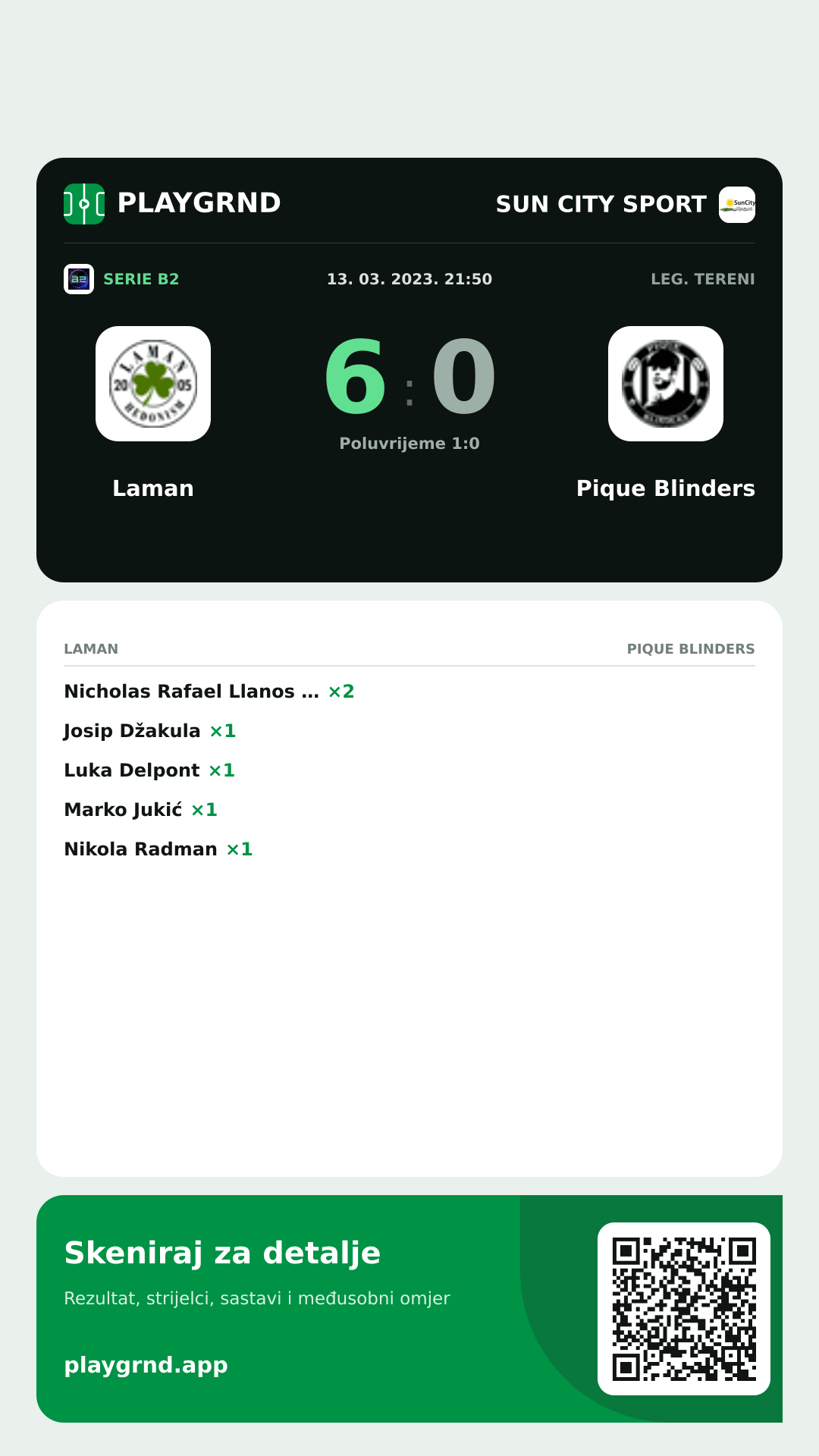 Story slika: Laman 6:0 Pique Blinders