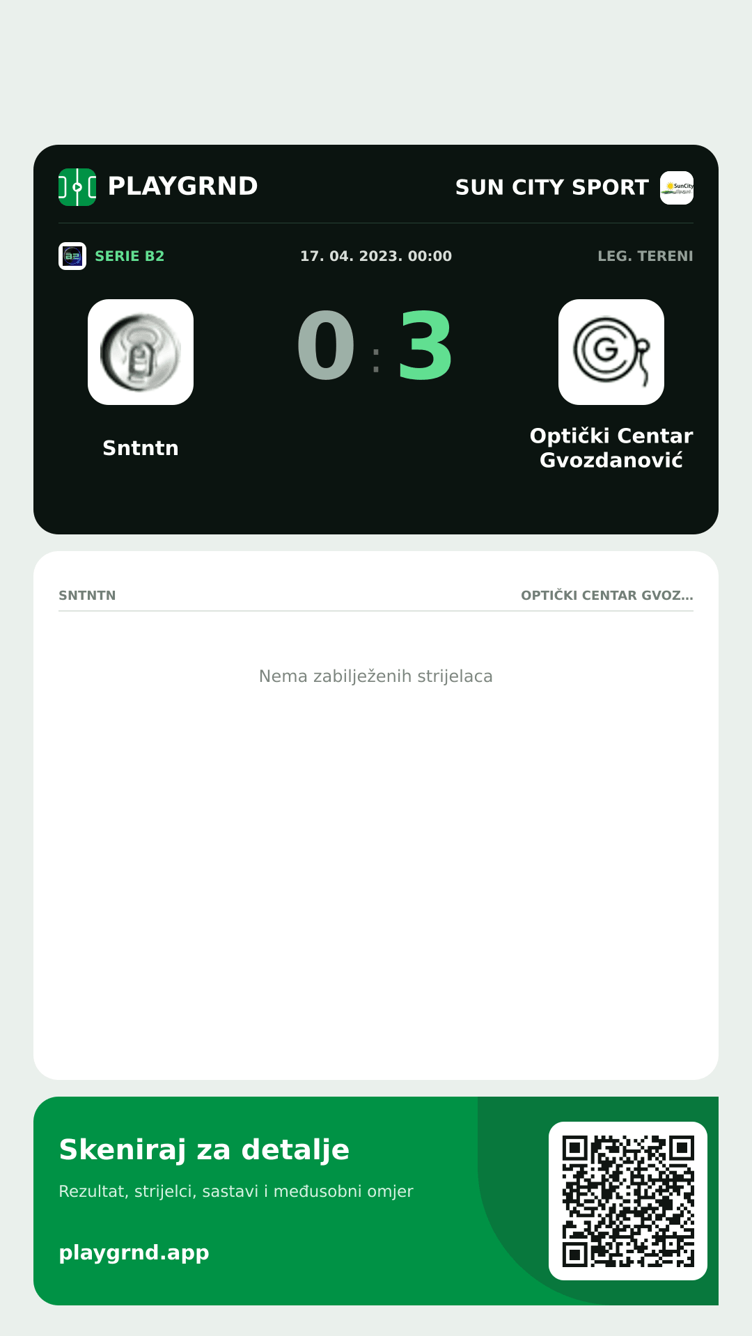 Story image: Sntntn 0:3 Optički Centar Gvozdanović