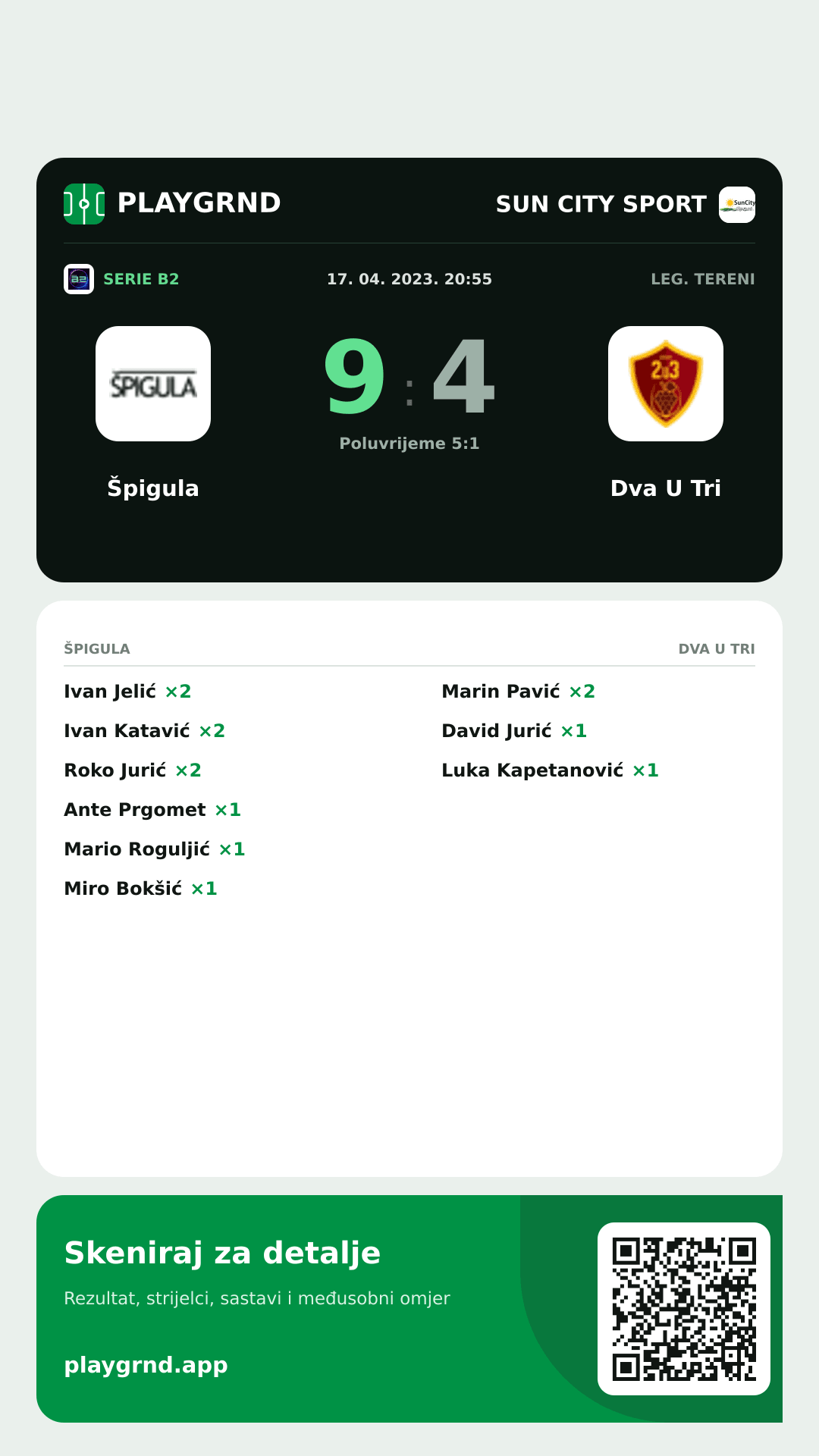 Story slika: Špigula 9:4 Dva U Tri