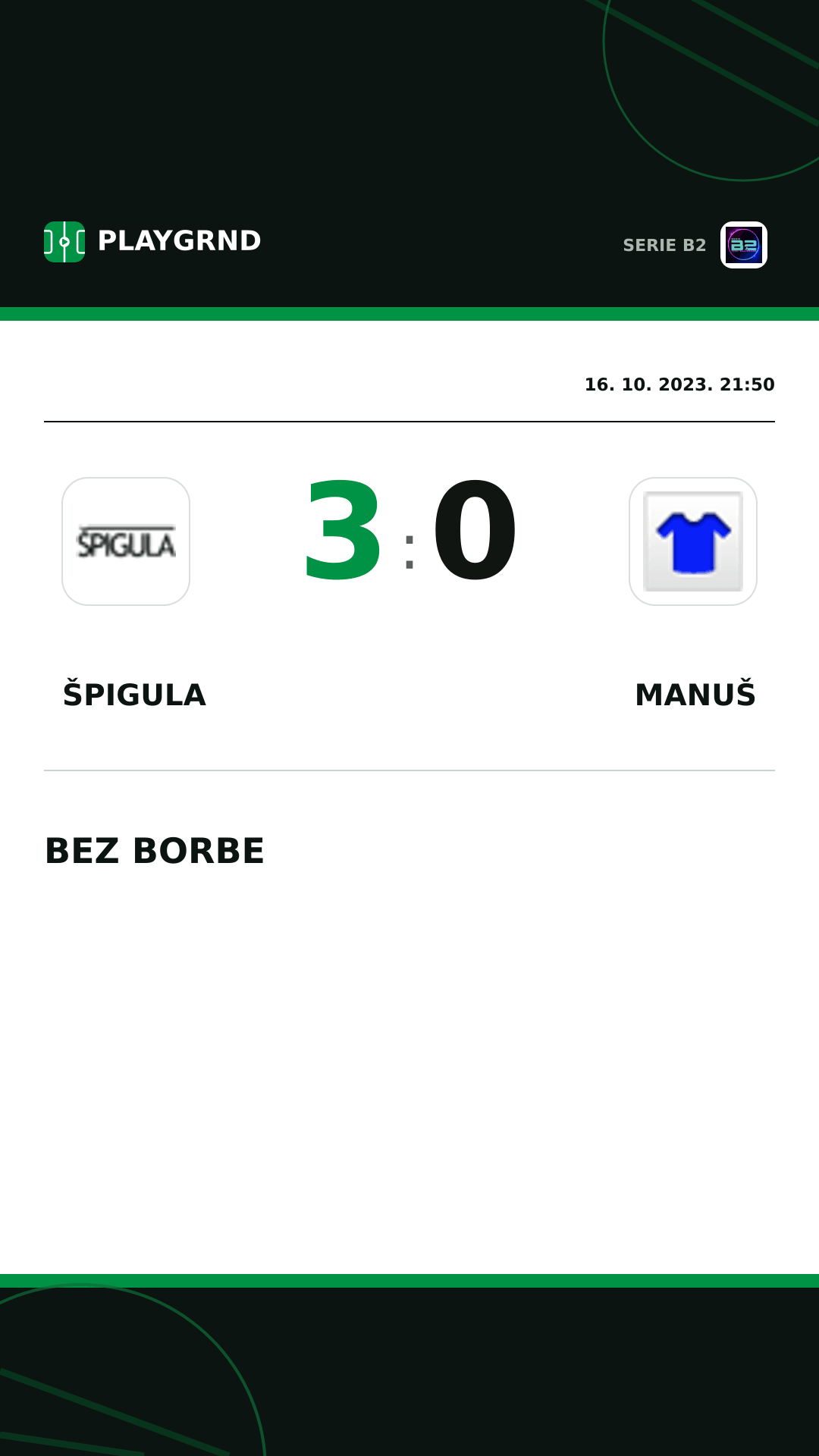 Instagram slika: Špigula 3:0 Manuš