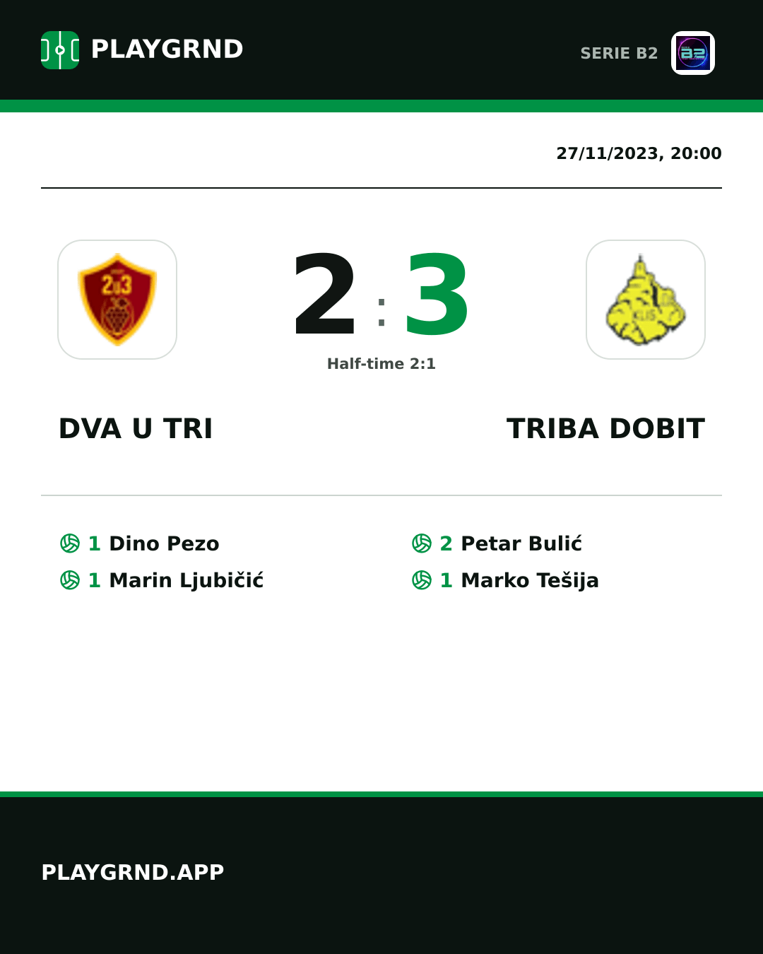 Instagram artwork: Dva U Tri 2:3 Triba Dobit