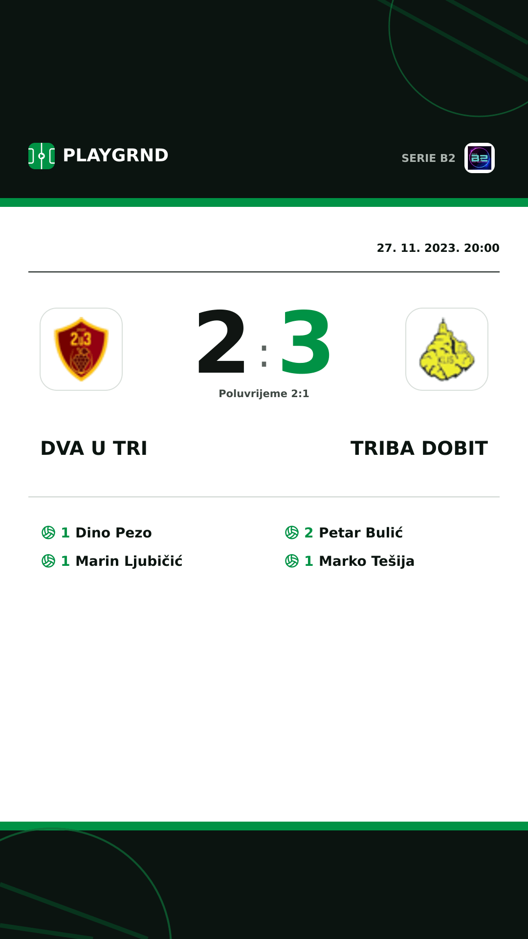 Instagram slika: Dva U Tri 2:3 Triba Dobit