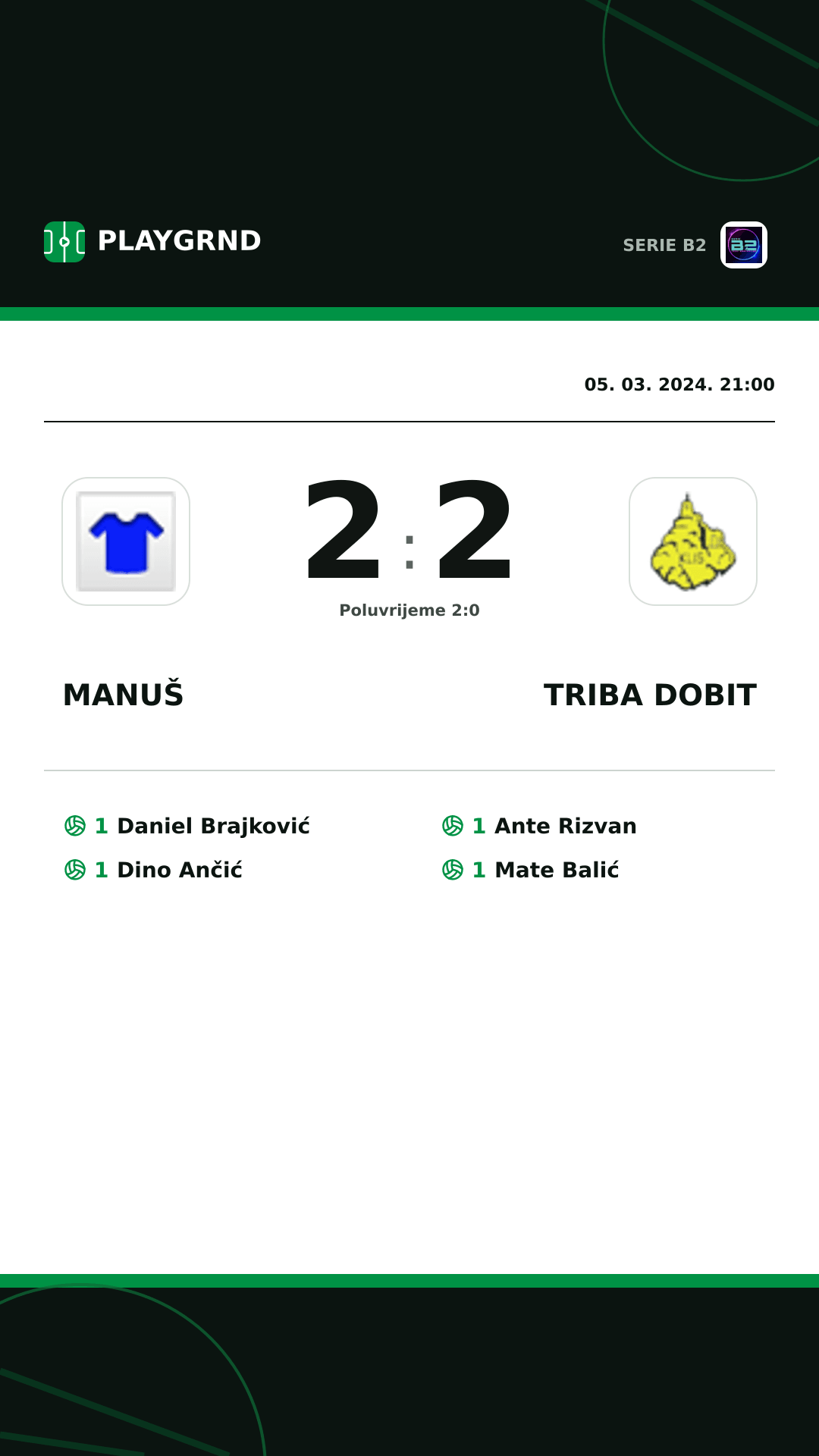 Instagram slika: Manuš 2:2 Triba Dobit