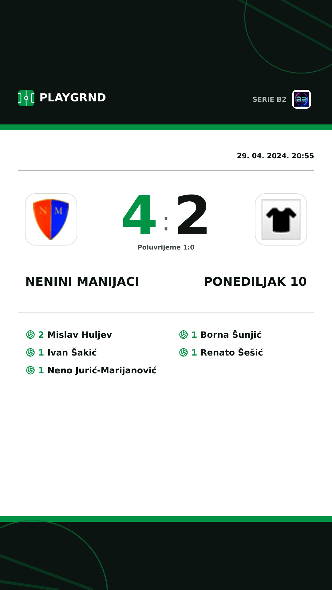 Instagram slika: Nenini Manijaci 4:2 Ponediljak 10