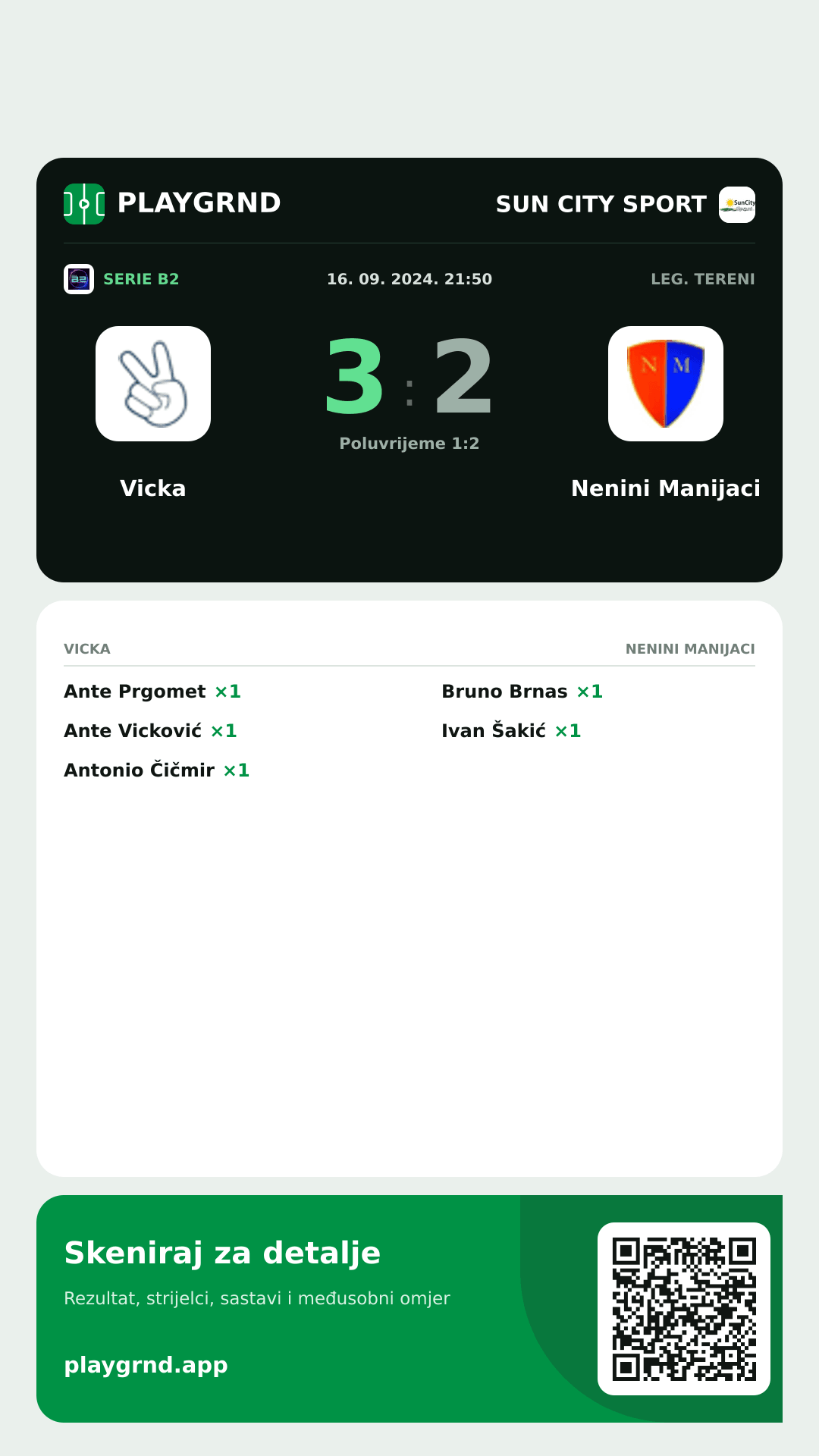 Story slika: Vicka 3:2 Nenini Manijaci