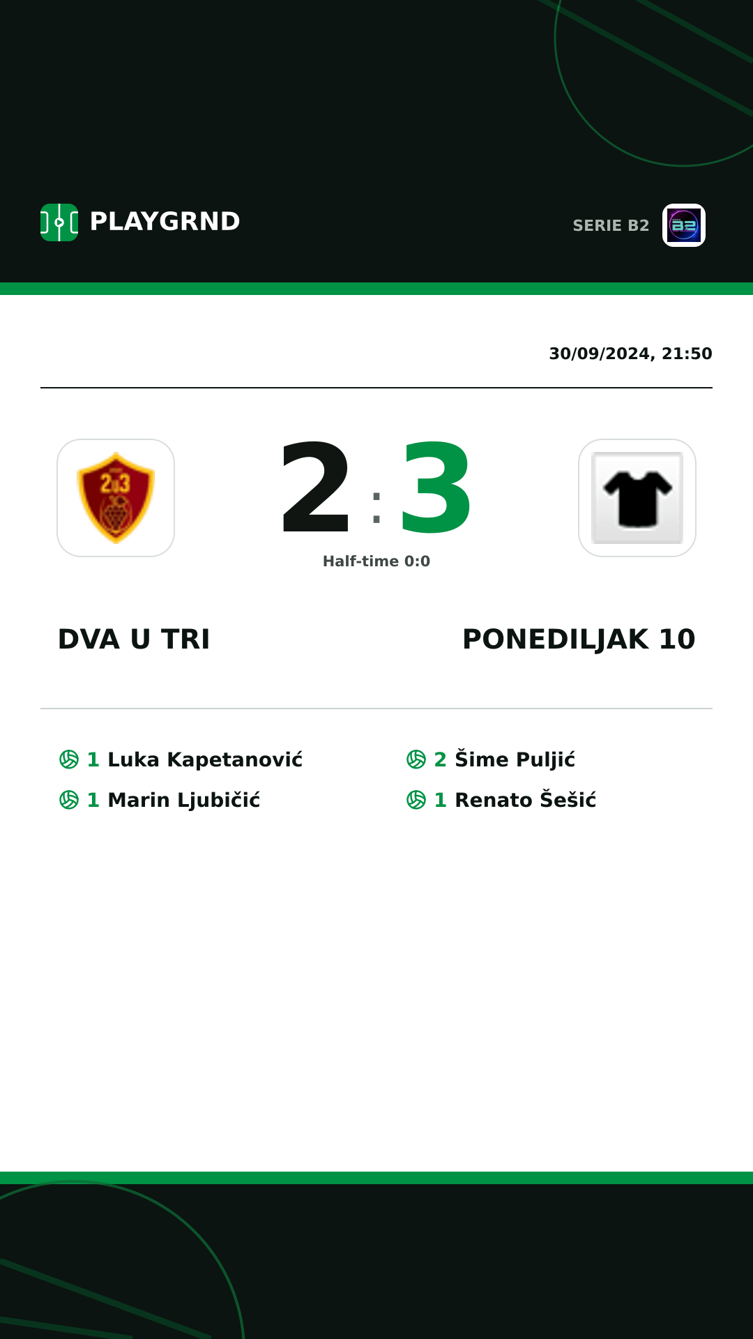 Instagram artwork: Dva U Tri 2:3 Ponediljak 10