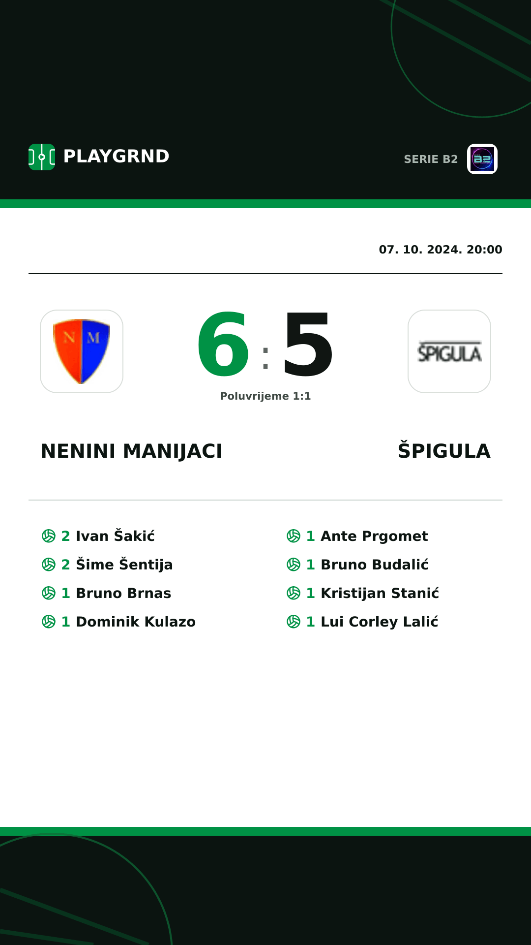 Instagram slika: Nenini Manijaci 6:5 Špigula