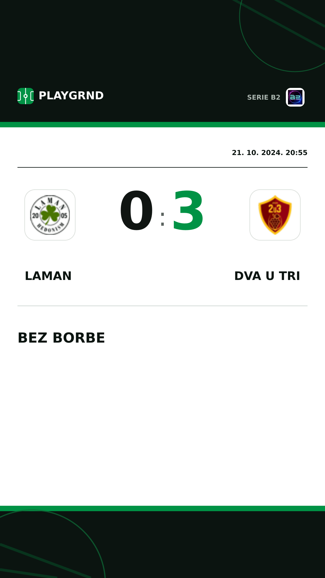 Instagram slika: Laman 0:3 Dva U Tri