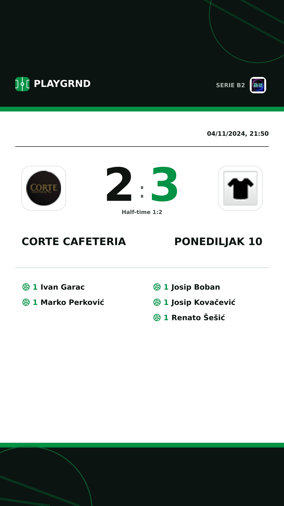 Instagram artwork: Corte Cafeteria 2:3 Ponediljak 10