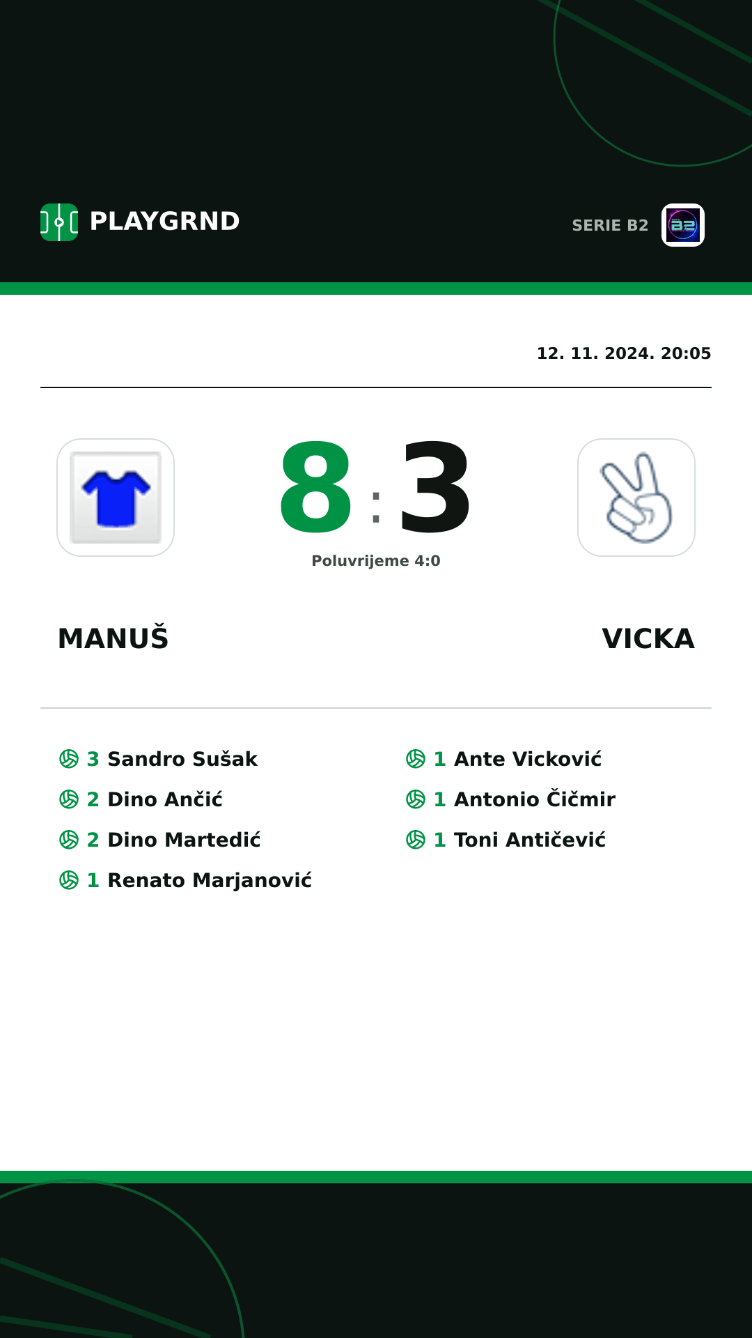 Instagram slika: Manuš 8:3 Vicka