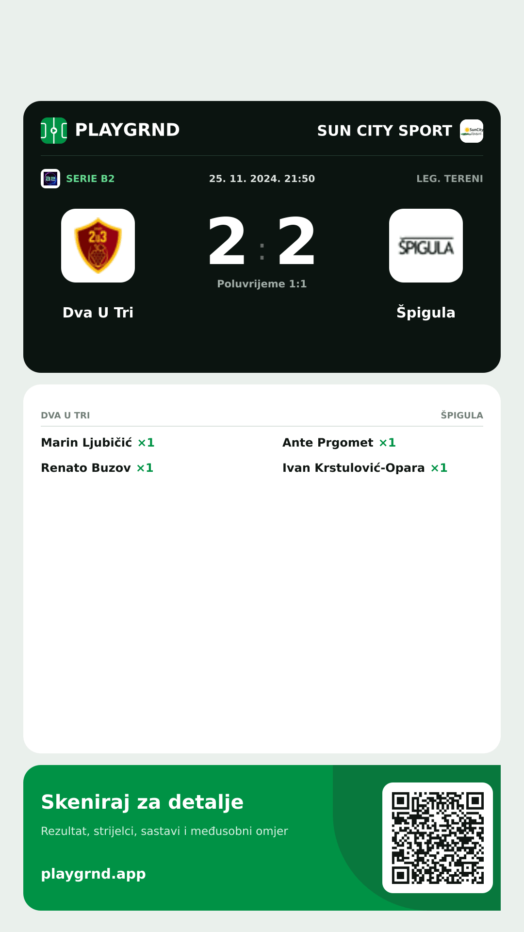 Story slika: Dva U Tri 2:2 Špigula