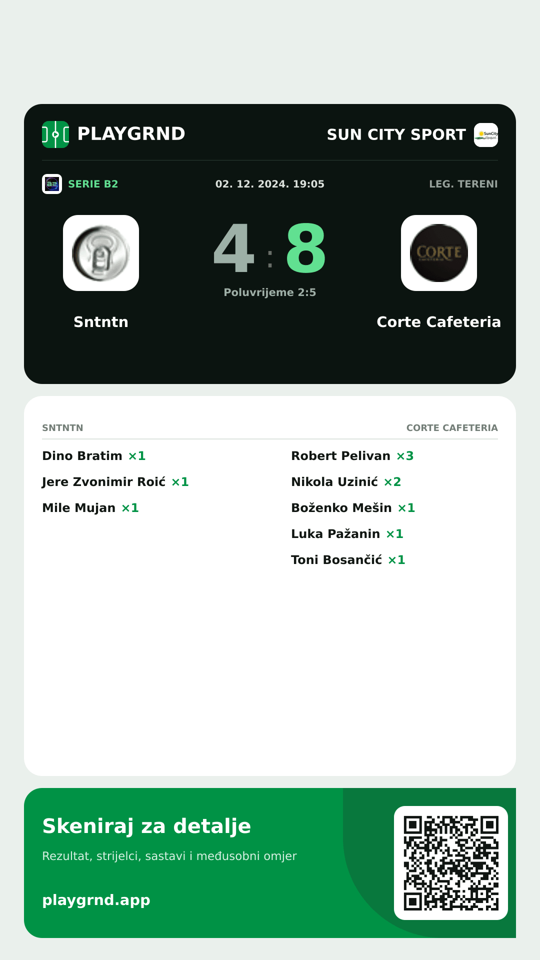 Story slika: Sntntn 4:8 Corte Cafeteria