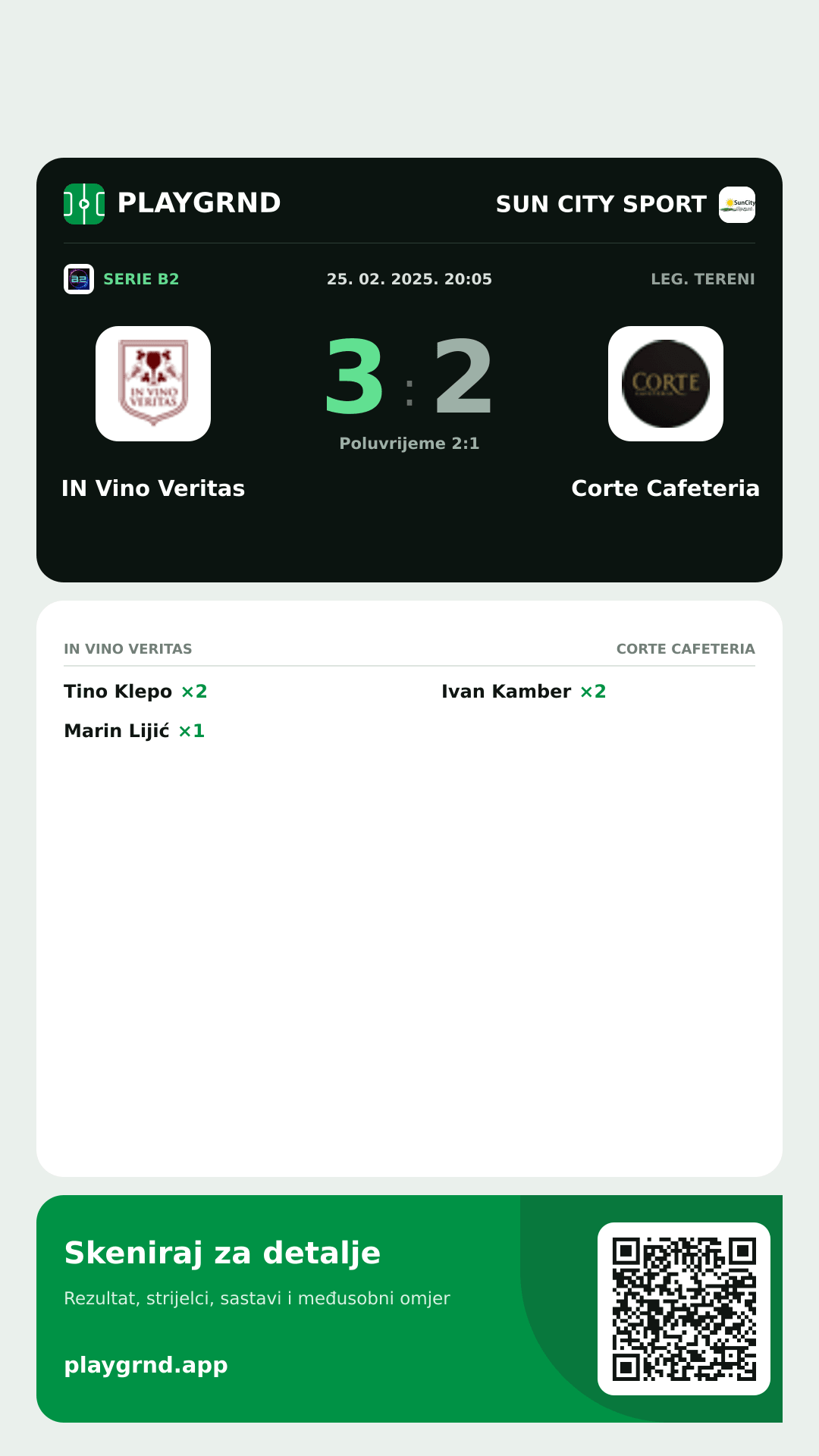 Story slika: IN Vino Veritas 3:2 Corte Cafeteria