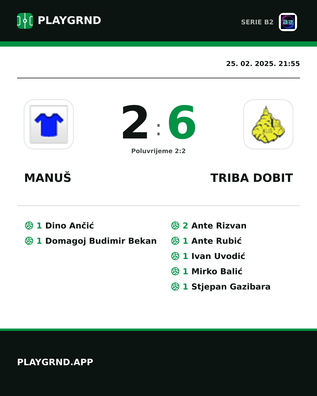 Instagram slika: Manuš 2:6 Triba Dobit