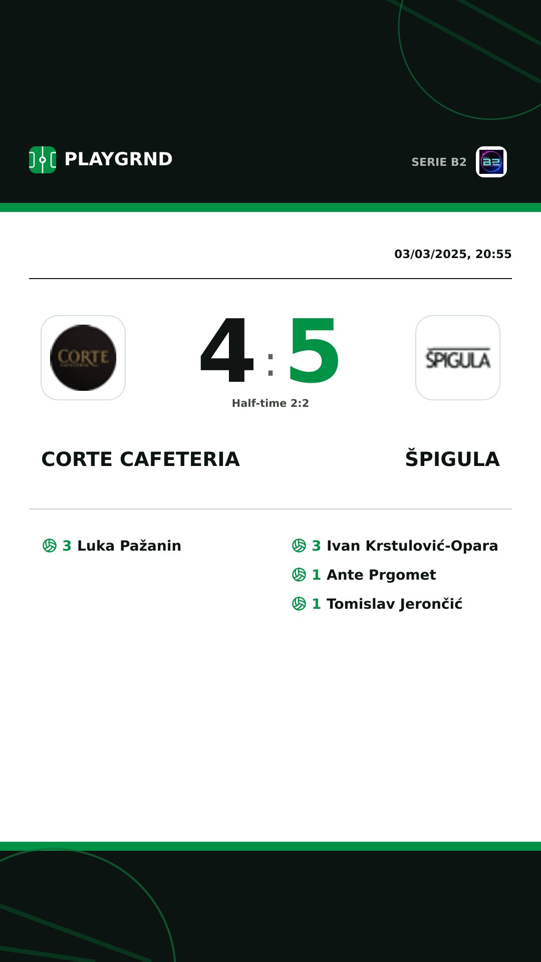 Instagram artwork: Corte Cafeteria 4:5 Špigula