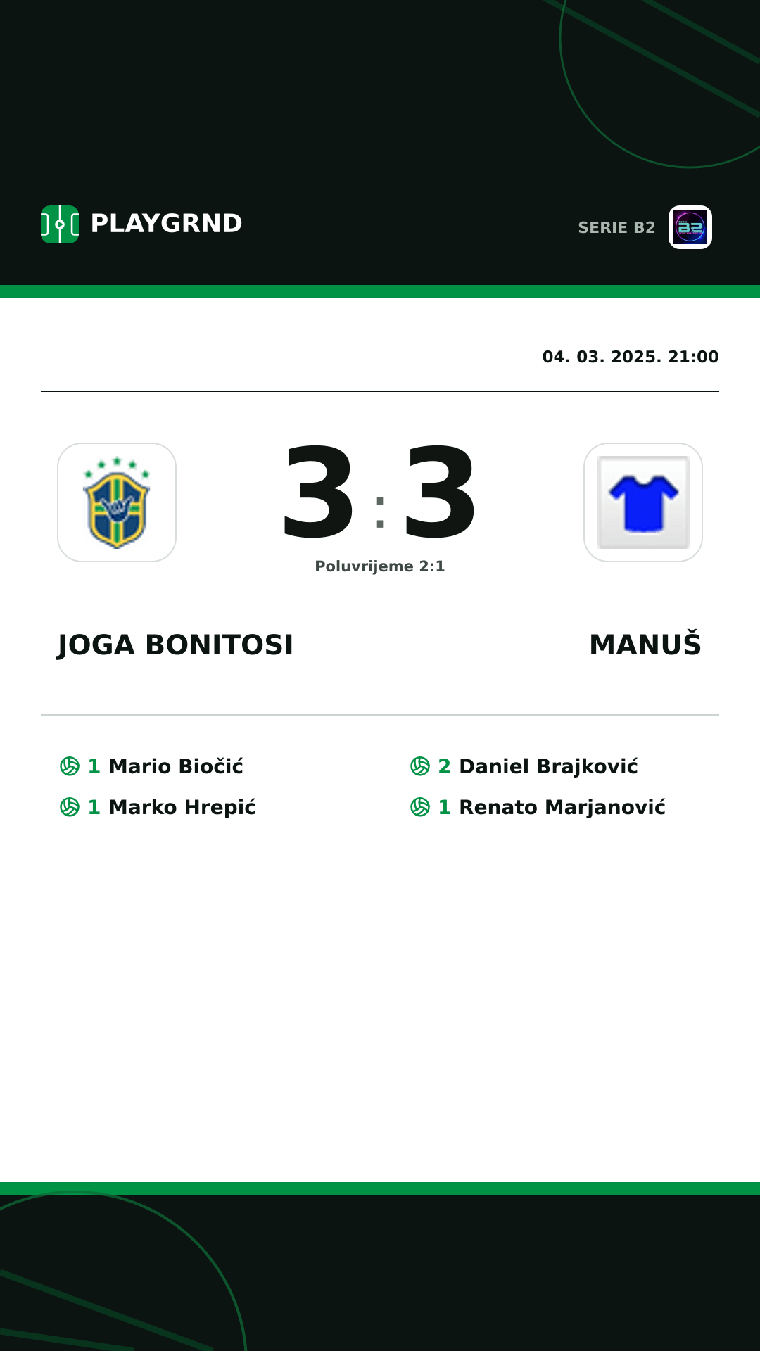 Instagram slika: Joga Bonitosi 3:3 Manuš