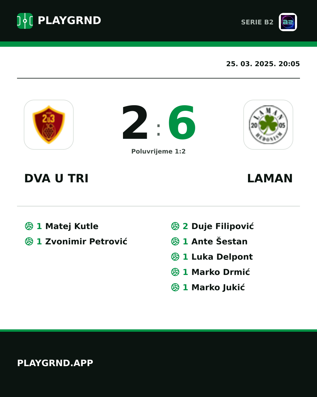 Instagram slika: Dva U Tri 2:6 Laman