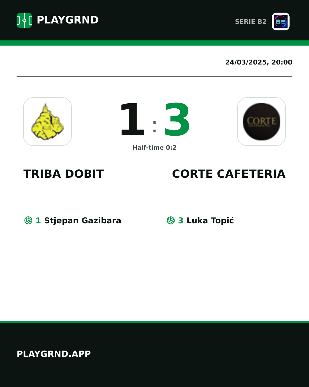 Instagram artwork: Triba Dobit 1:3 Corte Cafeteria