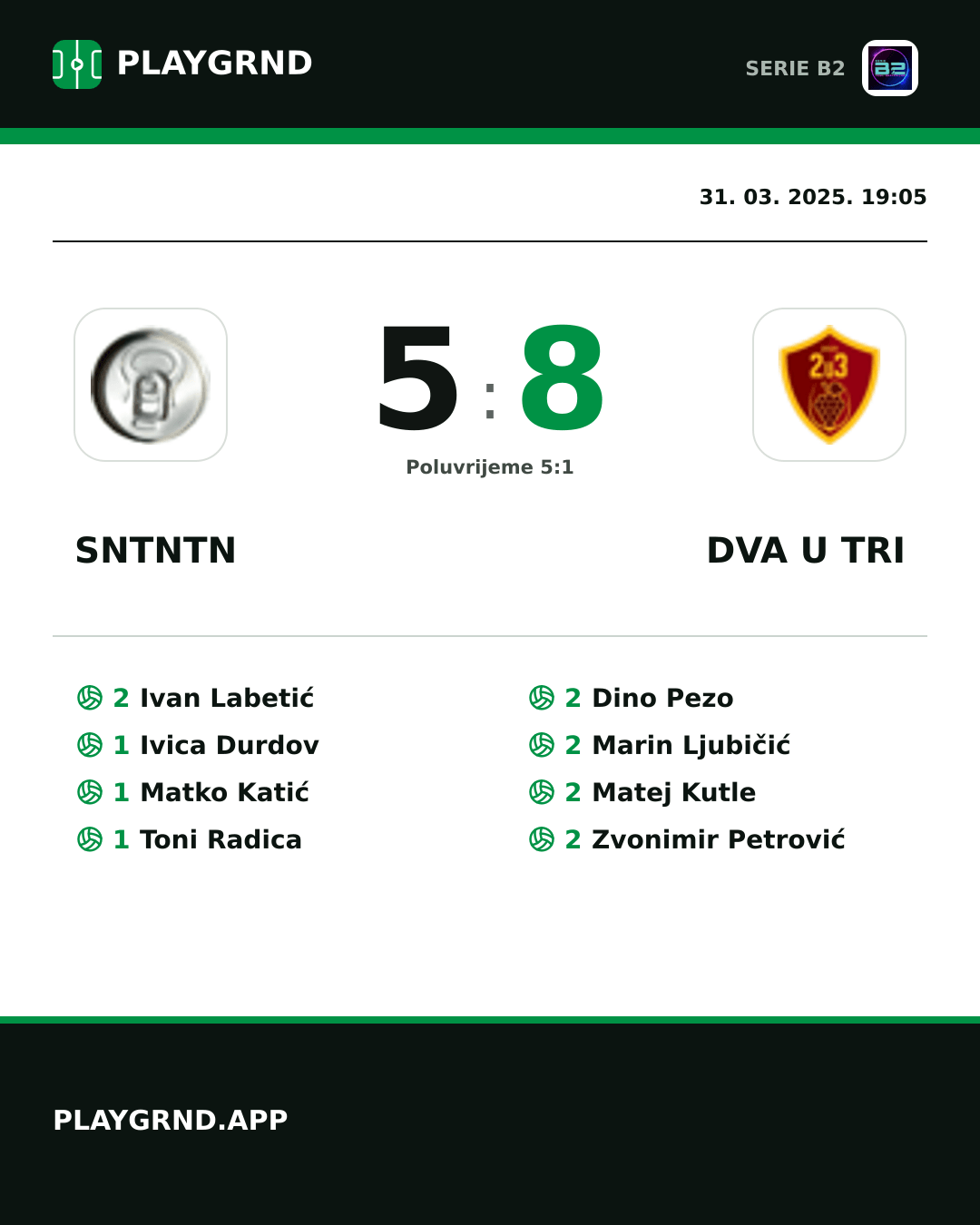Instagram slika: Sntntn 5:8 Dva U Tri